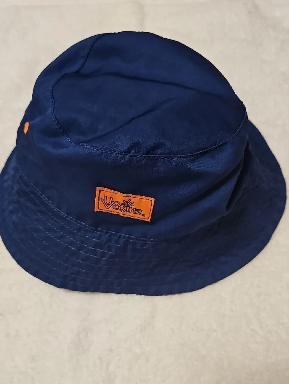 Kids Uvskinz Bucket Hat - Blue & Orange